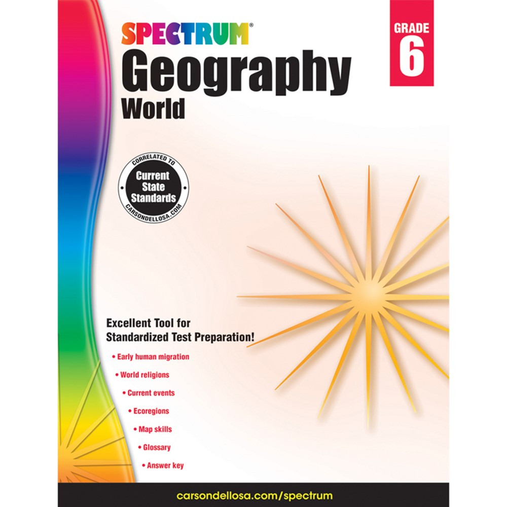 CD-704661 - Spectrum Geography World Gr 6 in Geography