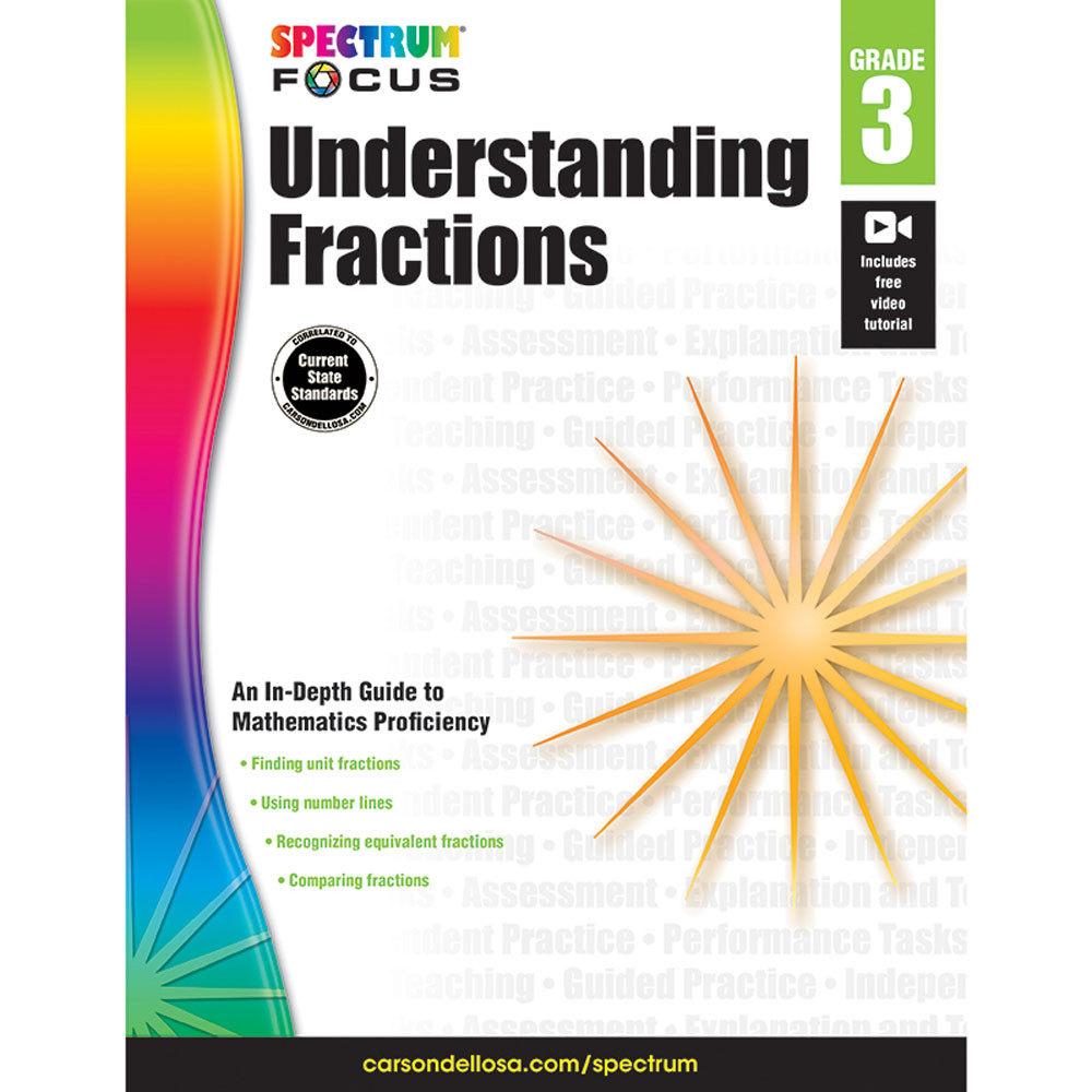 CD-704900 - Spectrum Understanding Fractions Gr 3 in Fractions & Decimals