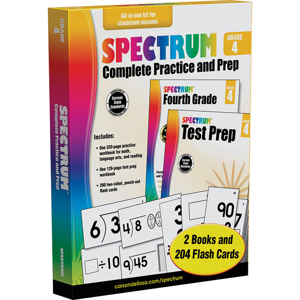CD-704969 - Spectrum Gr 4 Complete Practice And Prep in Cross-curriculum Resources