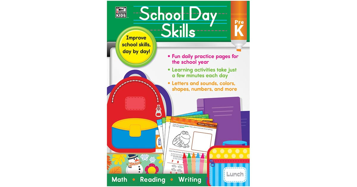 CD-704986 - School Day Skills Gr Pre K in Skill Builders