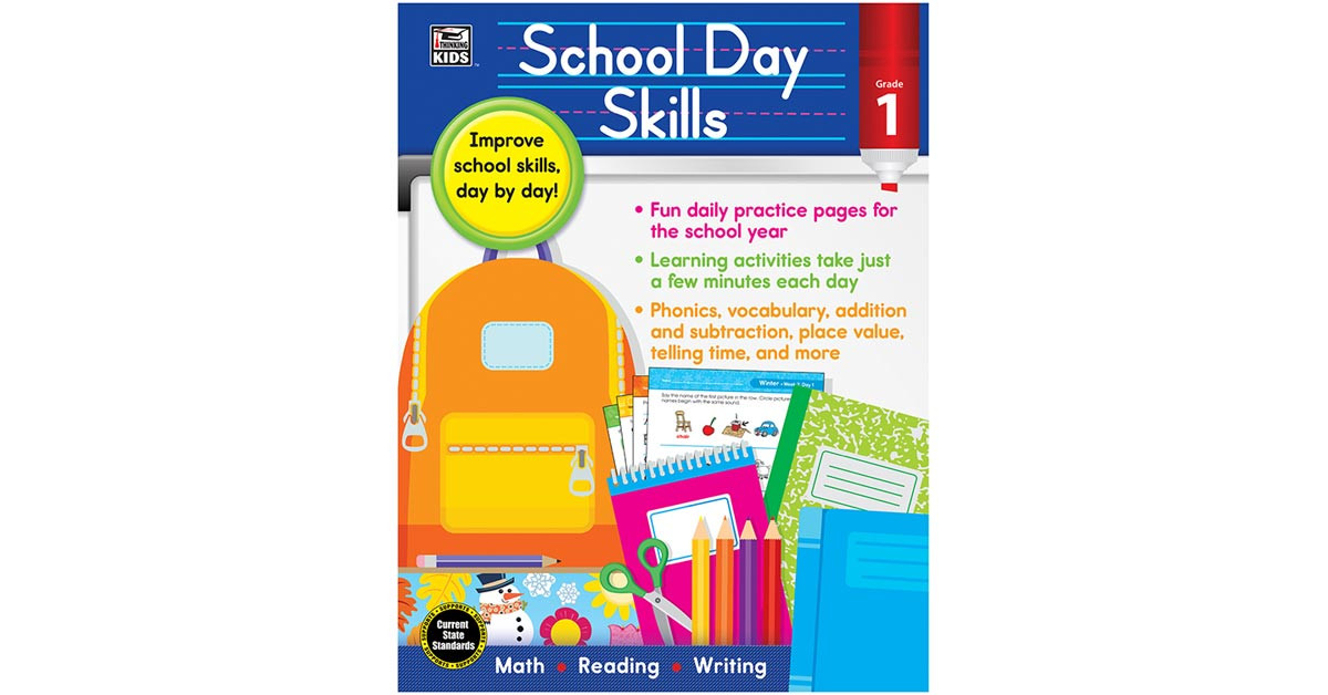 CD-704988 - School Day Skills Gr 1 in Skill Builders