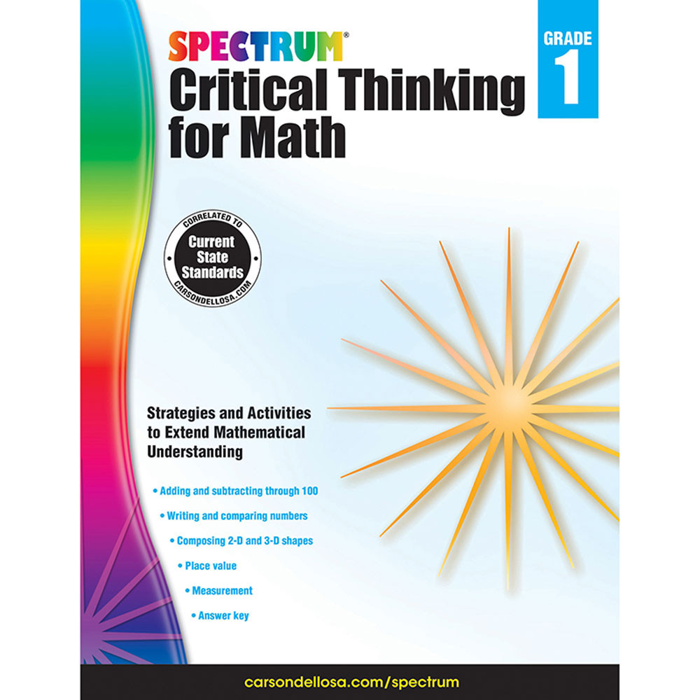 CD-705113 - Critical Thinking For Math Wb Gr 1 in Activity Books