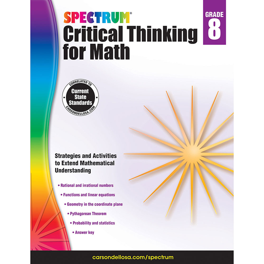 CD-705120 - Critical Thinking For Math Wb Gr 8 in Activity Books