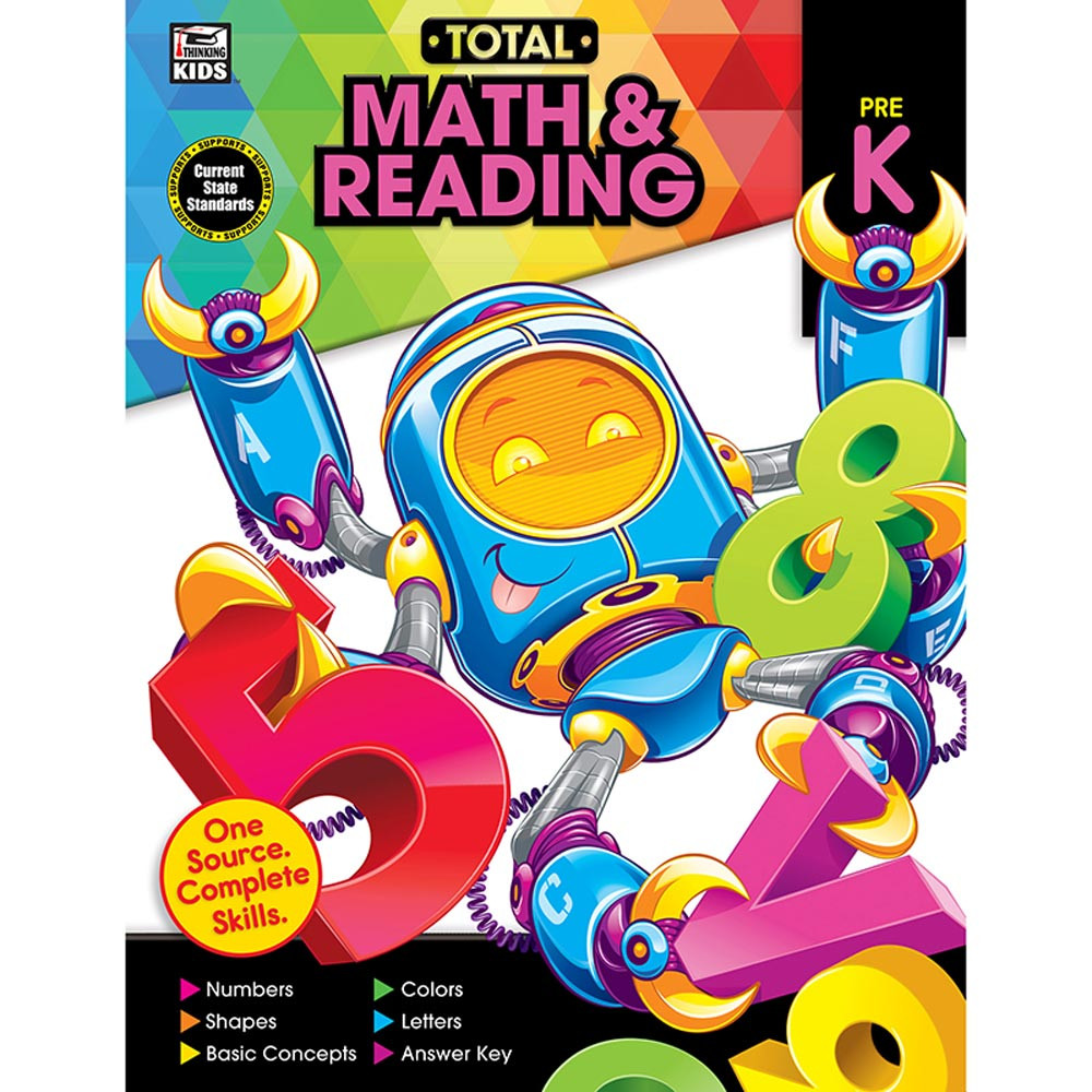 CD-705121 - Total Math And Reading Wb Pre-K in Cross-curriculum Resources
