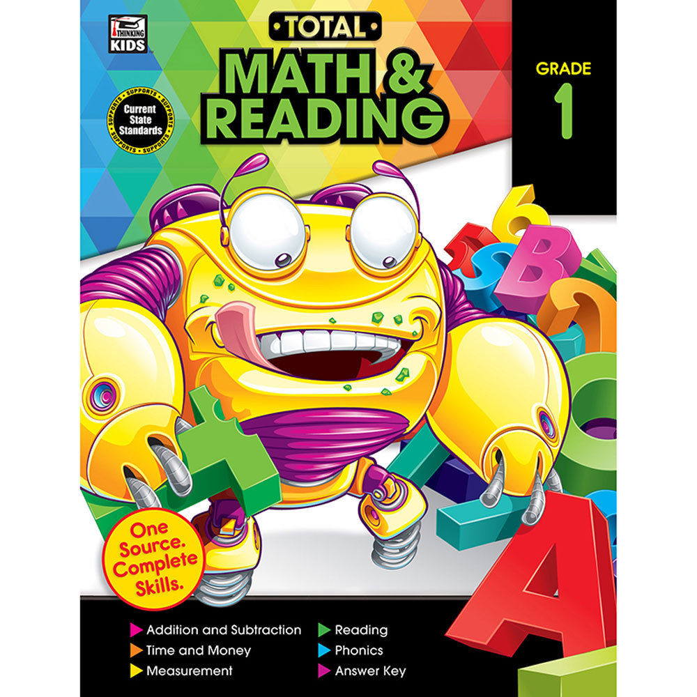 CD-705123 - Total Math And Reading Wb Gr 1 in Cross-curriculum Resources