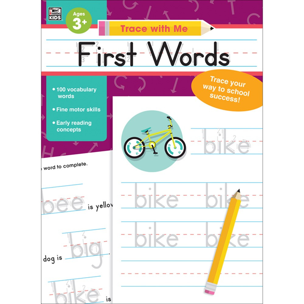 CD-705219 - Trace With Me First Words in Word Skills