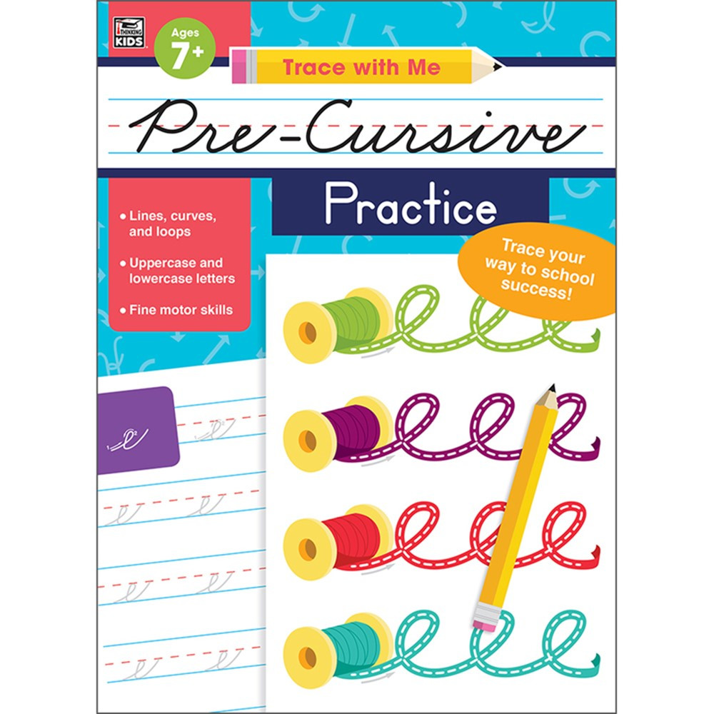 CD-705302 - Trace With Me Pre-Cursive Practice in Handwriting Skills