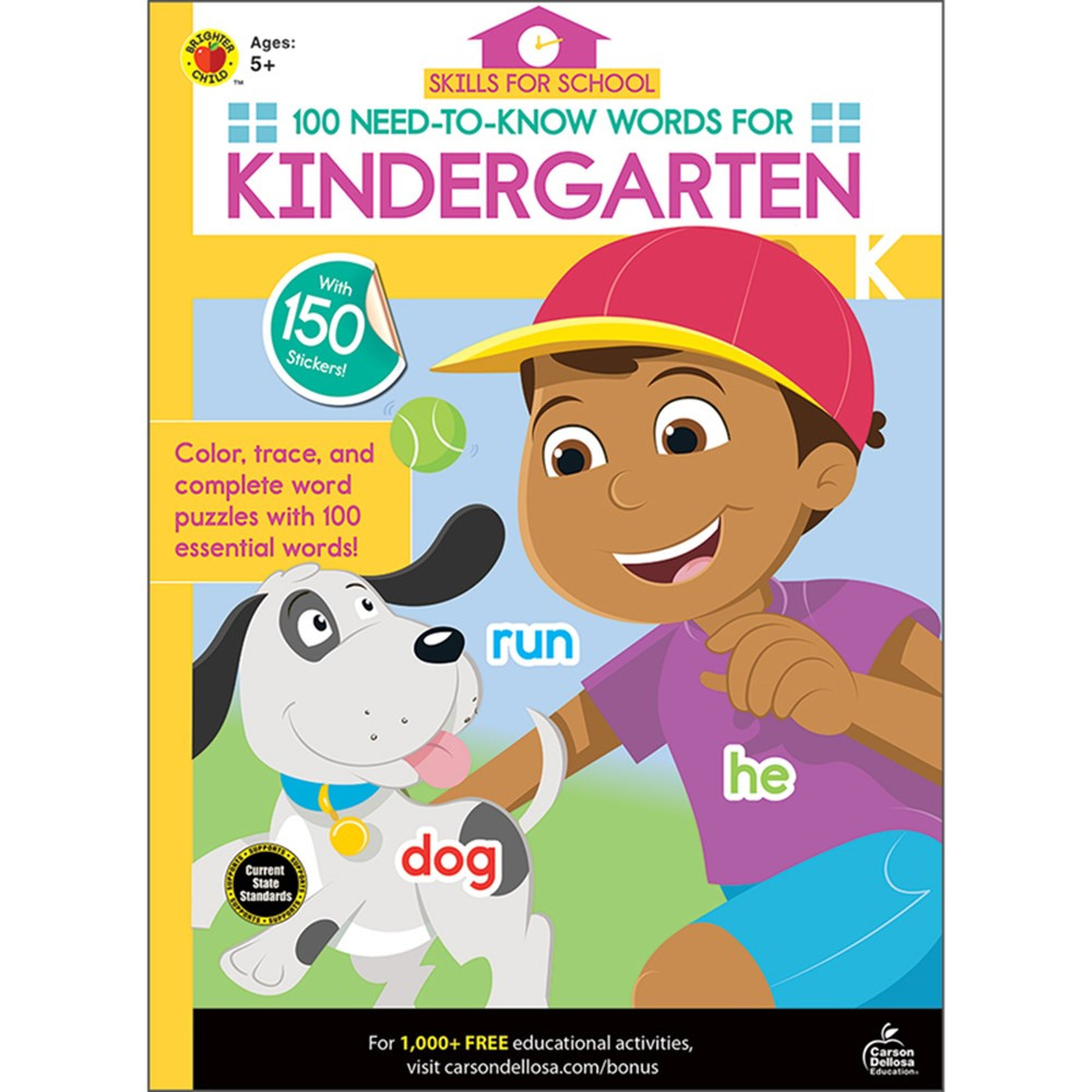 skills-for-school-100-need-to-know-words-for-kindergarten-cd-705316