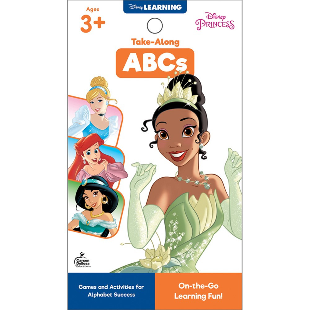 My Take-Along Tablet: Disney Princesses ABCs Activity Pad, Grade PK-1, Paperback - CD-705374 | Carson Dellosa Education | Language Arts