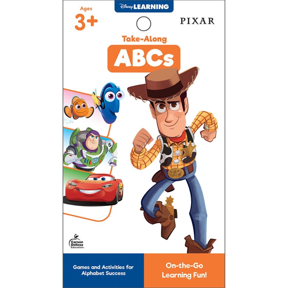 My Take-Along Tablet: Pixar ABCs Activity Pad, Grade PK-1, Paperback - CD-705375 | Carson Dellosa Education | Math