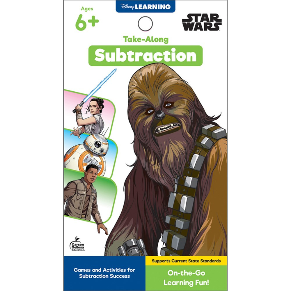 My Take-Along Tablet: Star Wars Subtraction Activity Pad Grade 1-3 Paperback - CD-705377 | Carson Dellosa Education | Math