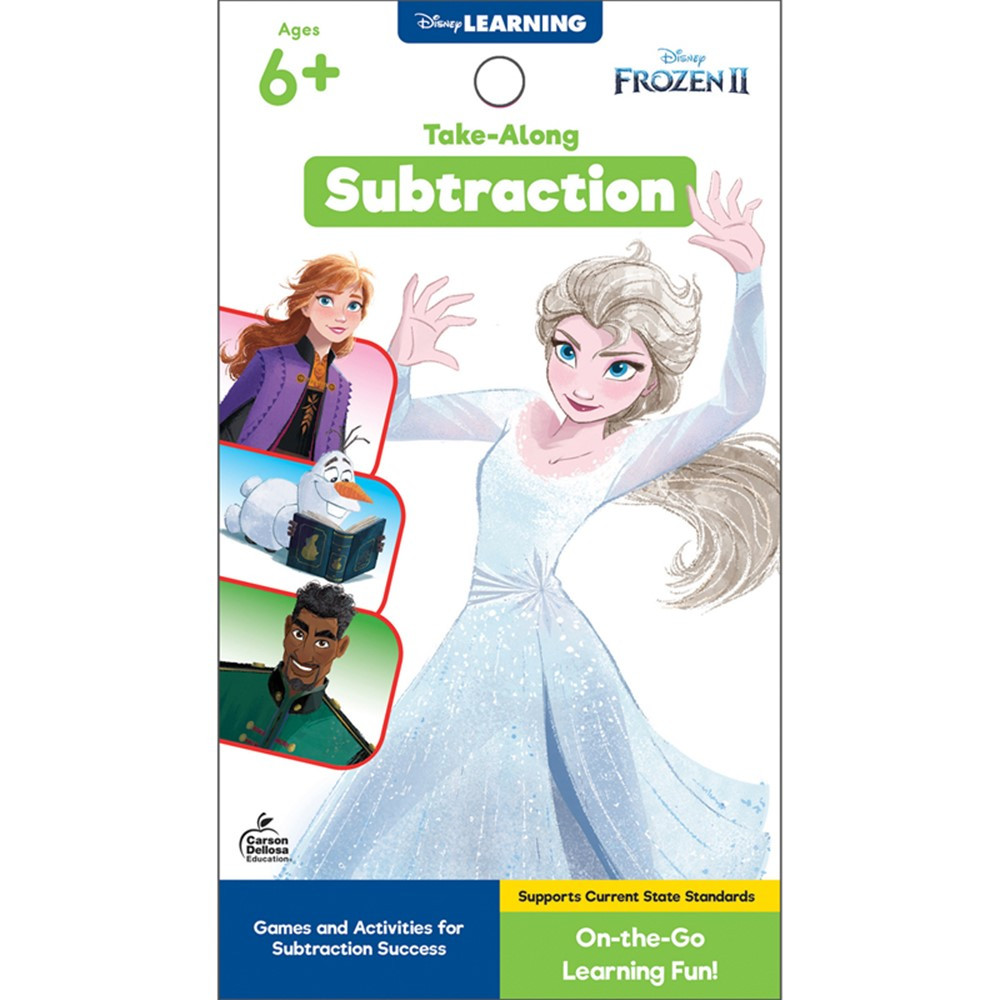 My Take-Along Tablet: Frozen 2 Subtraction Activity Pad, Grade 1-3, Paperback - CD-705381 | Carson Dellosa Education | Math