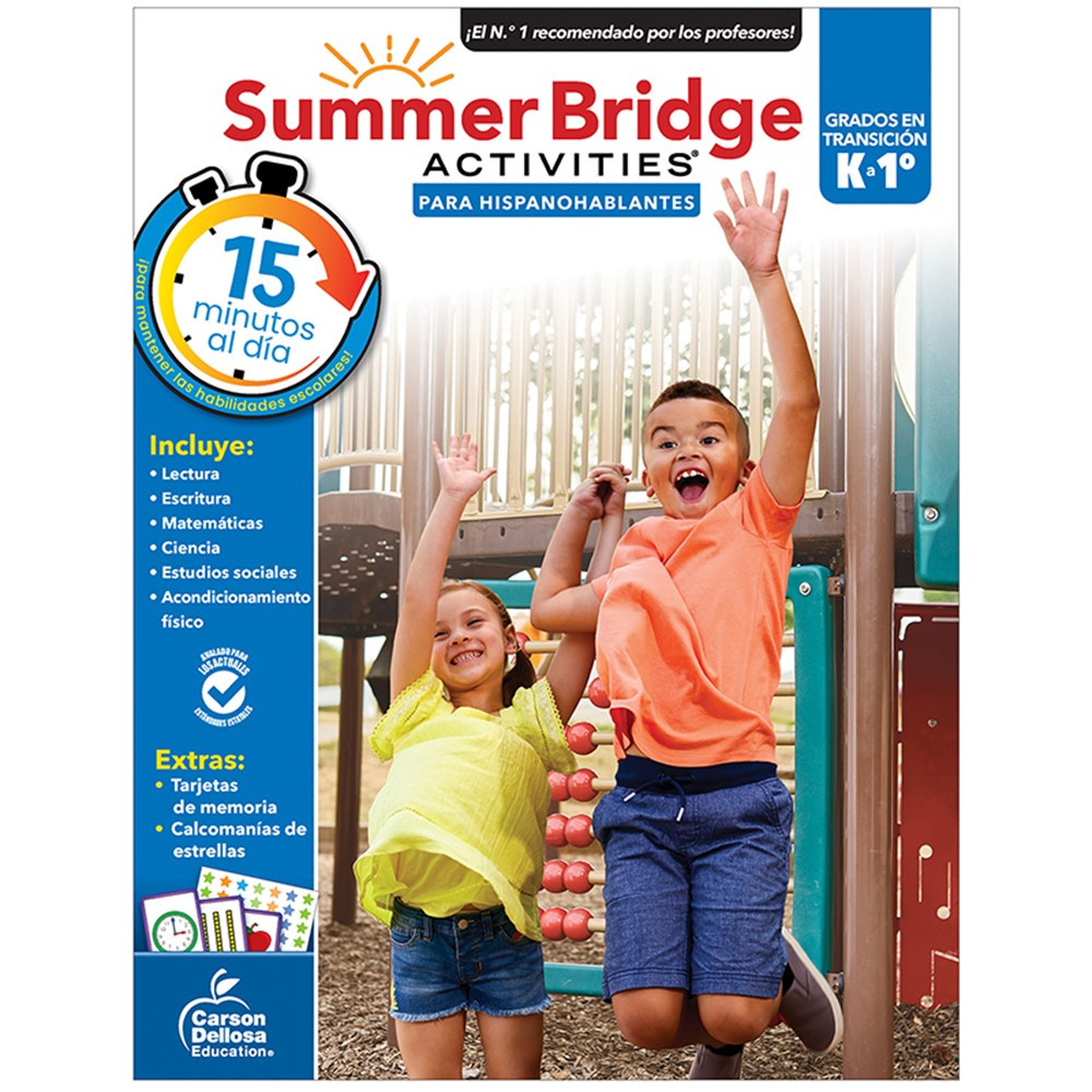 Summer Bridge Activities Spanish, Grade K-1 - CD-705433