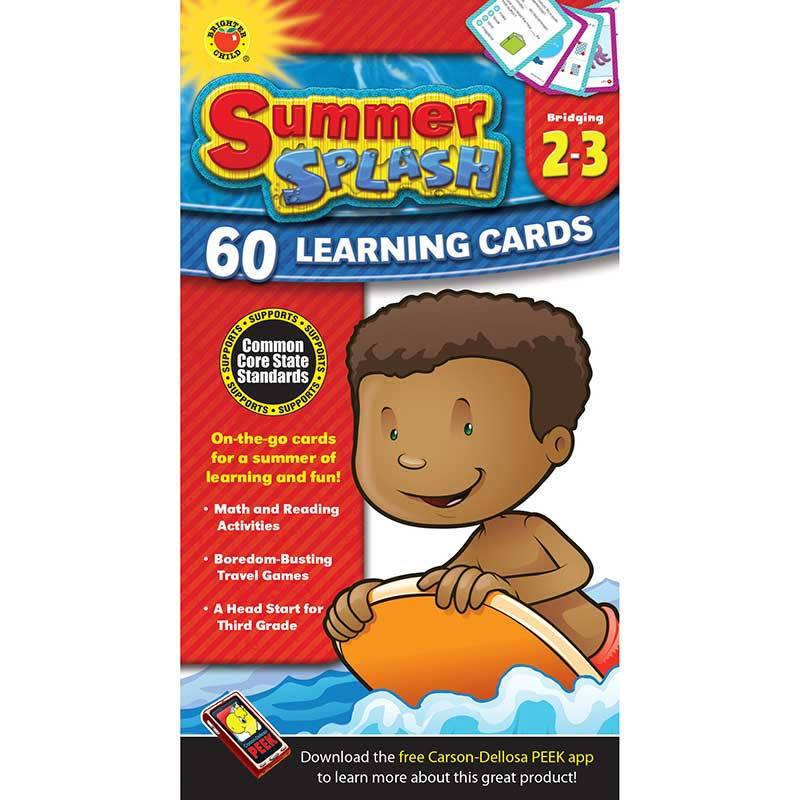 CD-734041 - Bridging Gr 2-3 Summer Splash Learning Flash Cards in Skill Builders