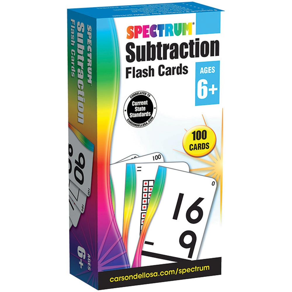 CD-734055 - Spectrum Flash Cards Subtraction in Flash Cards