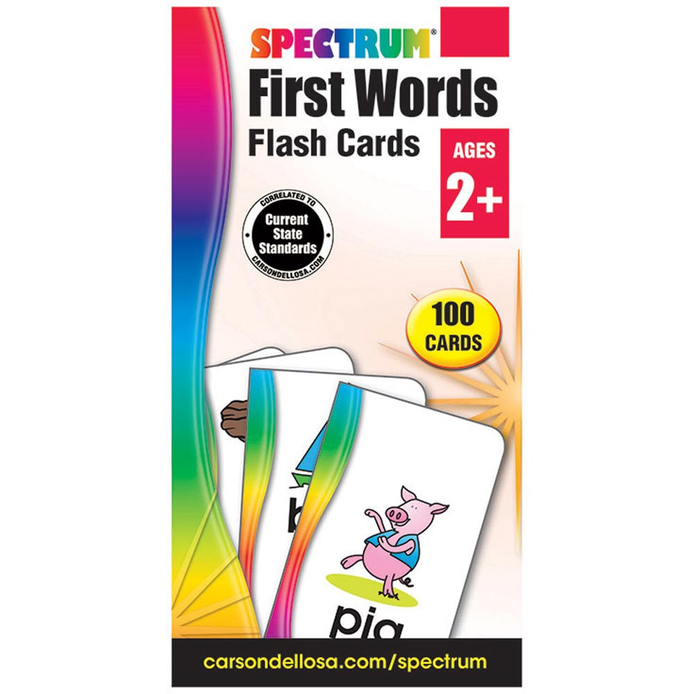 CD-734060 - Spectrum Flash Cards First Words in Word Skills