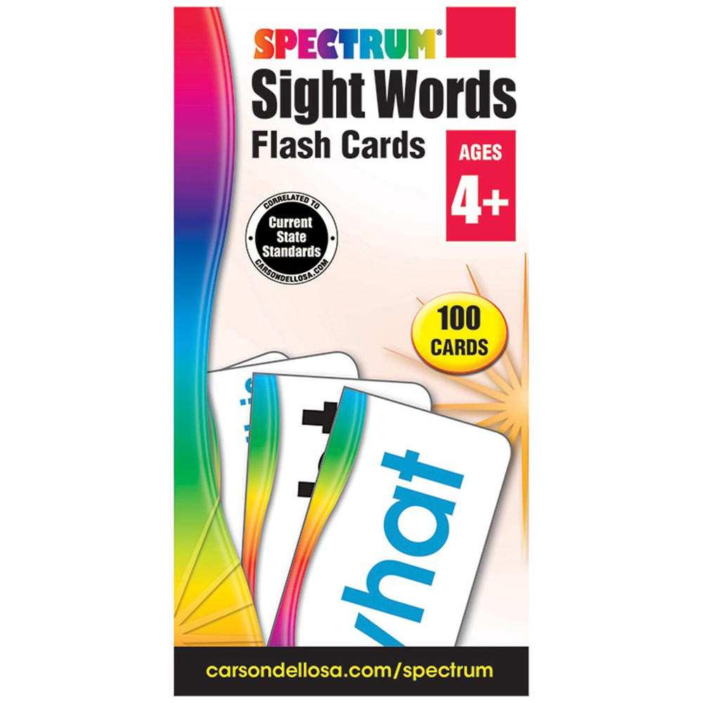 CD-734061 - Spectrum Flash Cards Sight Words in Sight Words