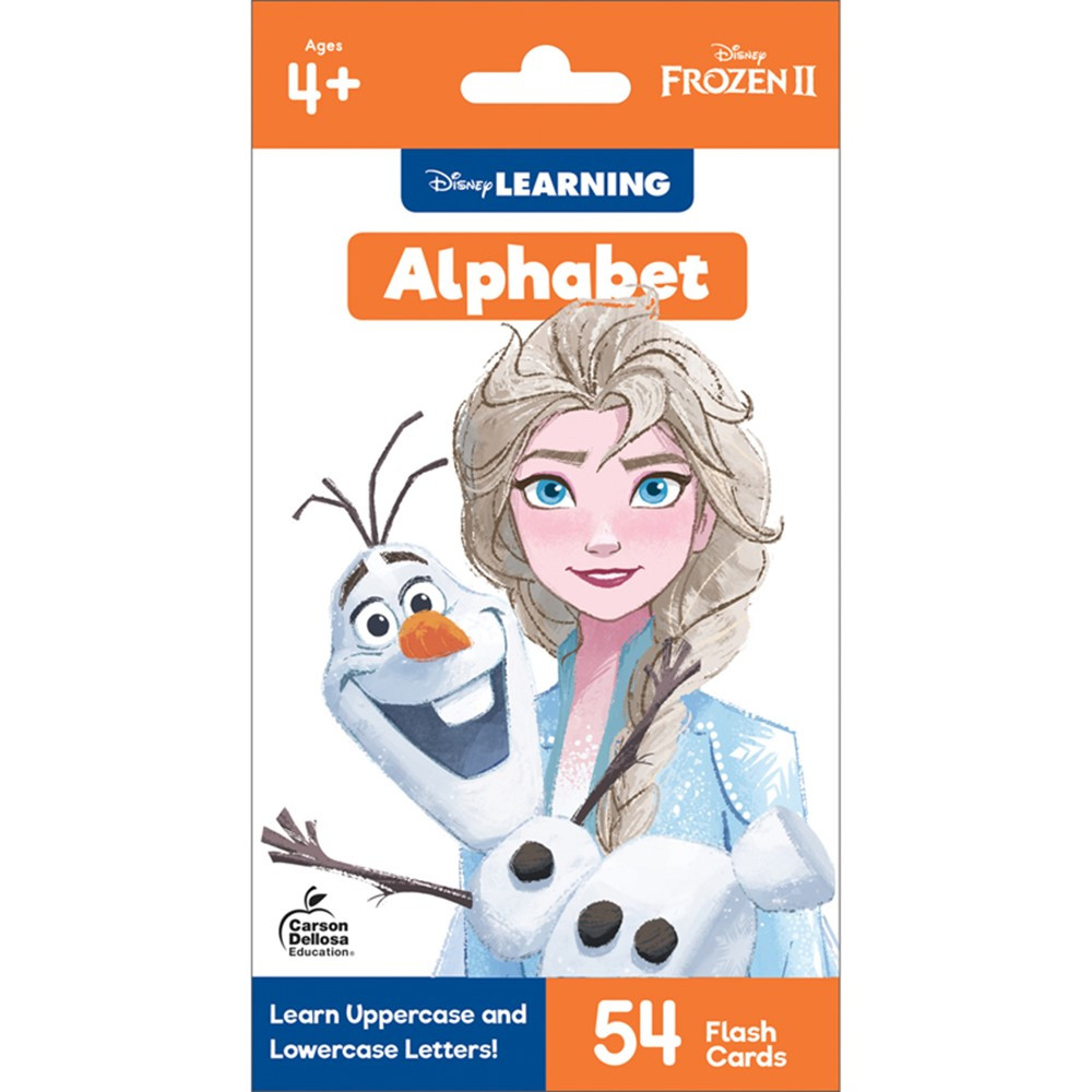 Frozen 2 Alphabet Flash Cards, Grade PK-1 - CD-734091 | Carson Dellosa Education | Language Arts