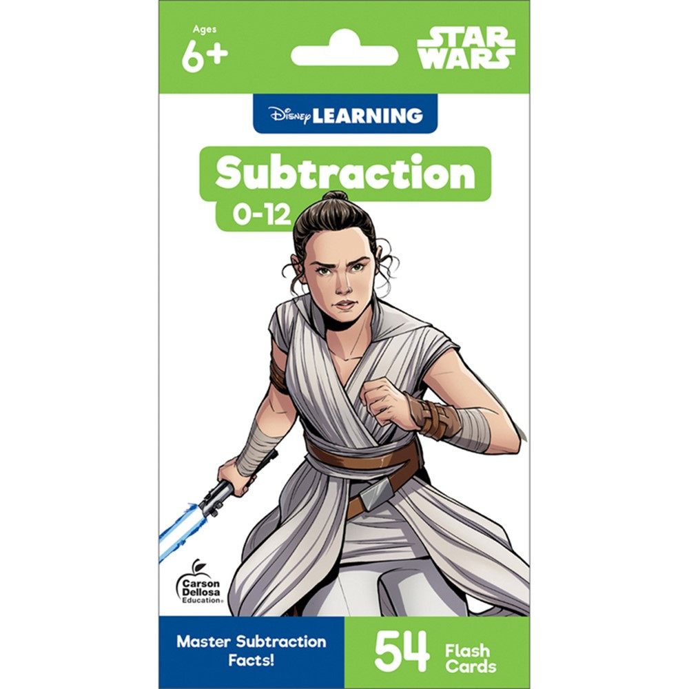 Star Wars Subtraction 0-12 Flash Cards, Grade 1-3 - CD-734092 | Carson Dellosa Education | Flash Cards