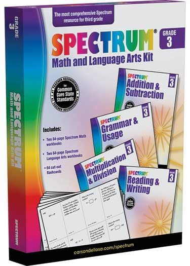 CD-746002 - Gr 3 Spectrum Math And Language Arts Kit in Cross-curriculum Resources