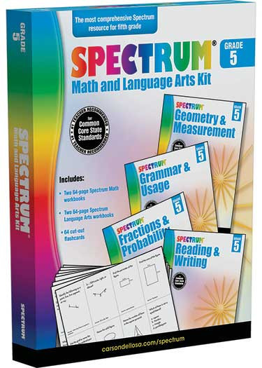 CD-746004 - Gr 5 Spectrum Math And Language Arts Kit in Cross-curriculum Resources
