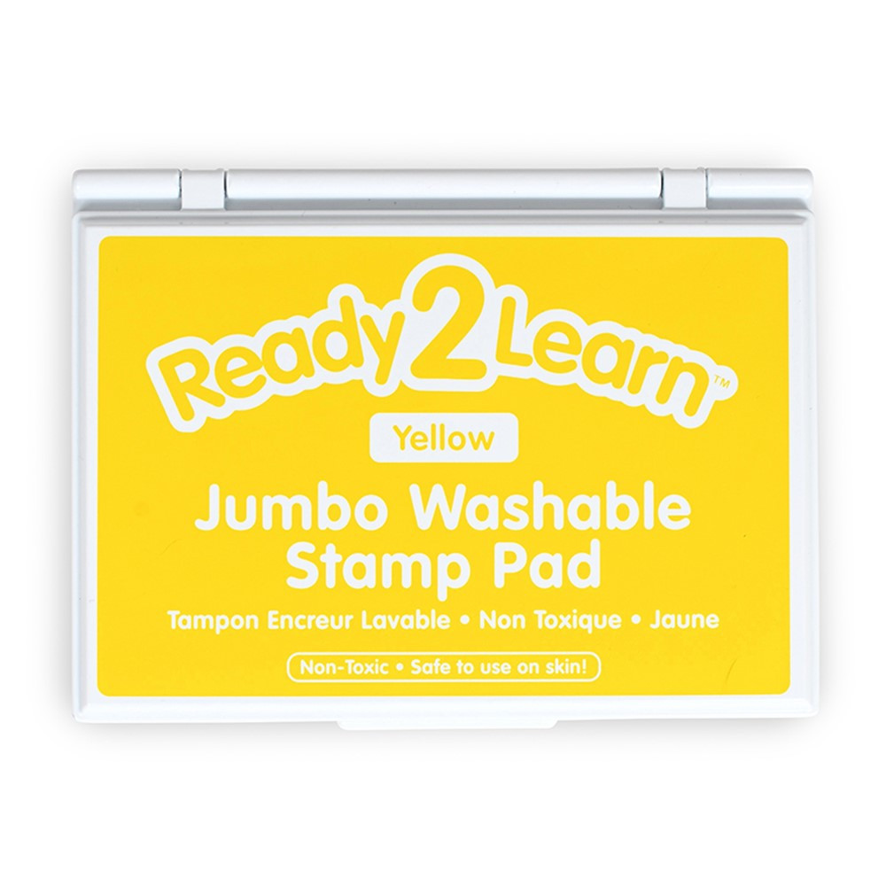 Jumbo Washable Stamp Pad - Yellow - 6.2L x 4.1"W - CE-10039 | Learning Advantage | Stamps & Stamp Pads"