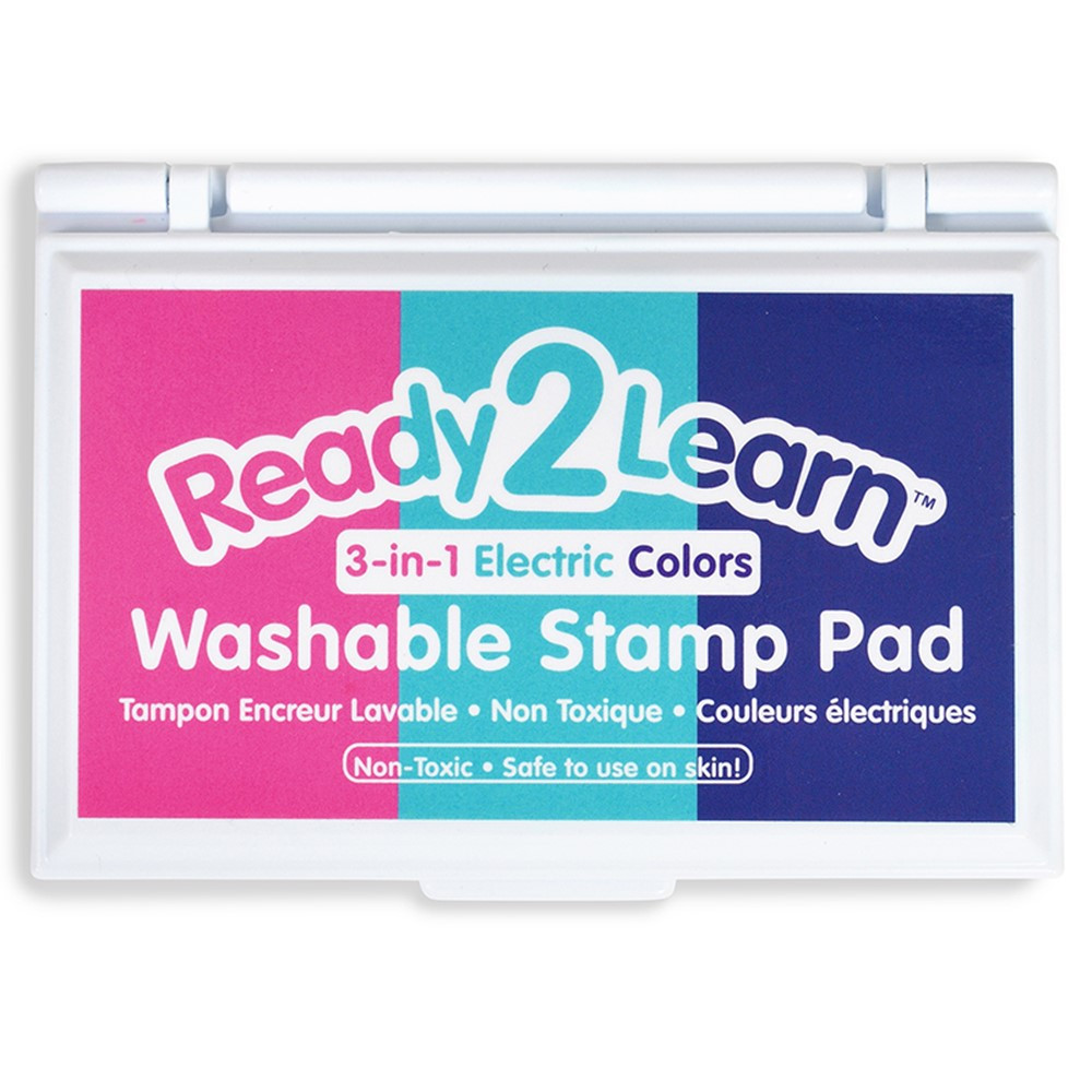 Washable Stamp Pad 3-in-1 - Electric - Pink, Purple & Turquoise - CE-10050