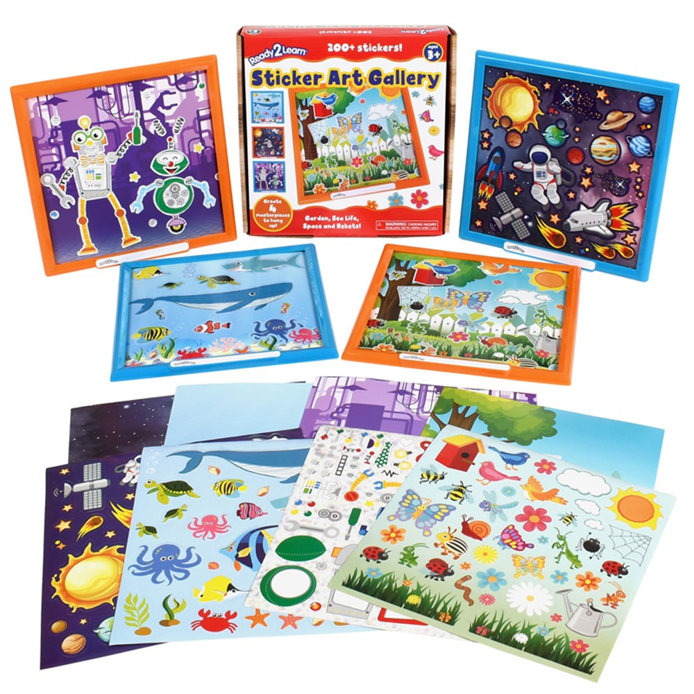Sticker Art Gallery Kit - CE-10059 | Learning Advantage | Art & Craft Kits