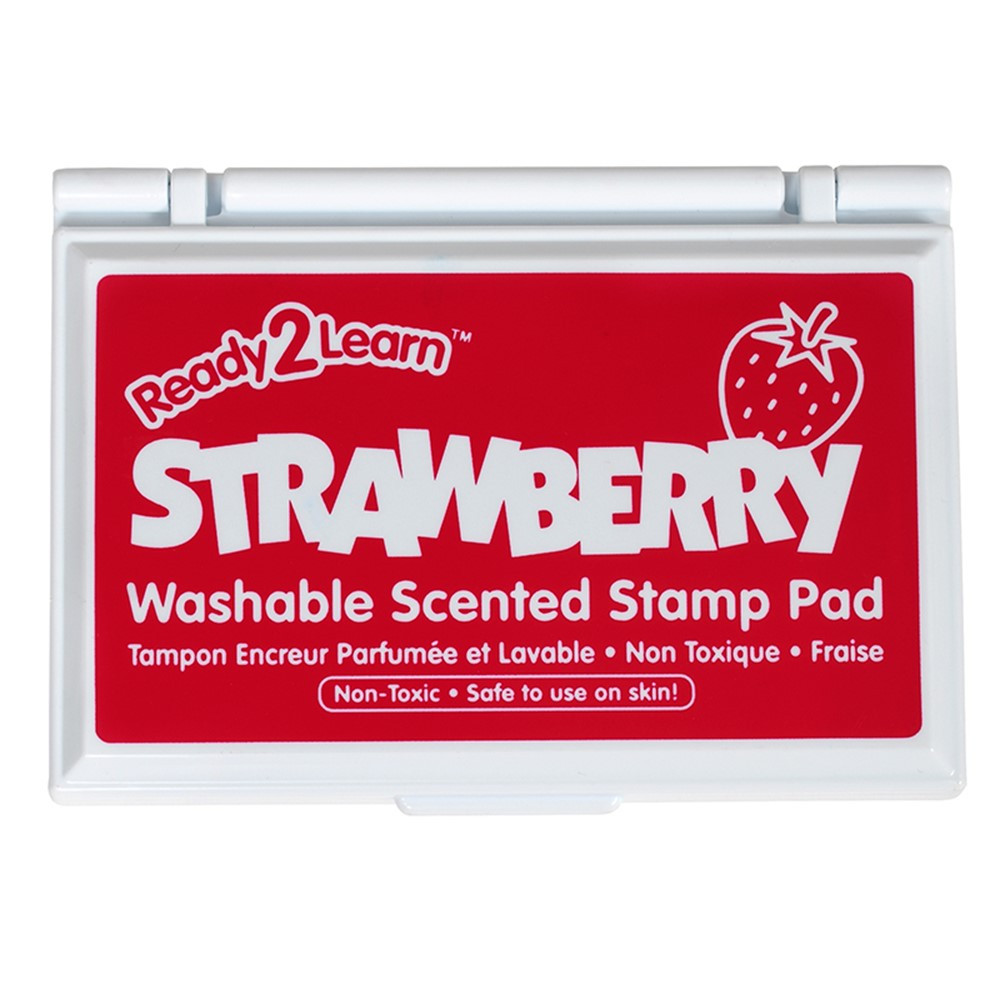 Washable Stamp Pad, Strawberry Scent, Red - CE-10075 | Learning Advantage | Stamps & Stamp Pads