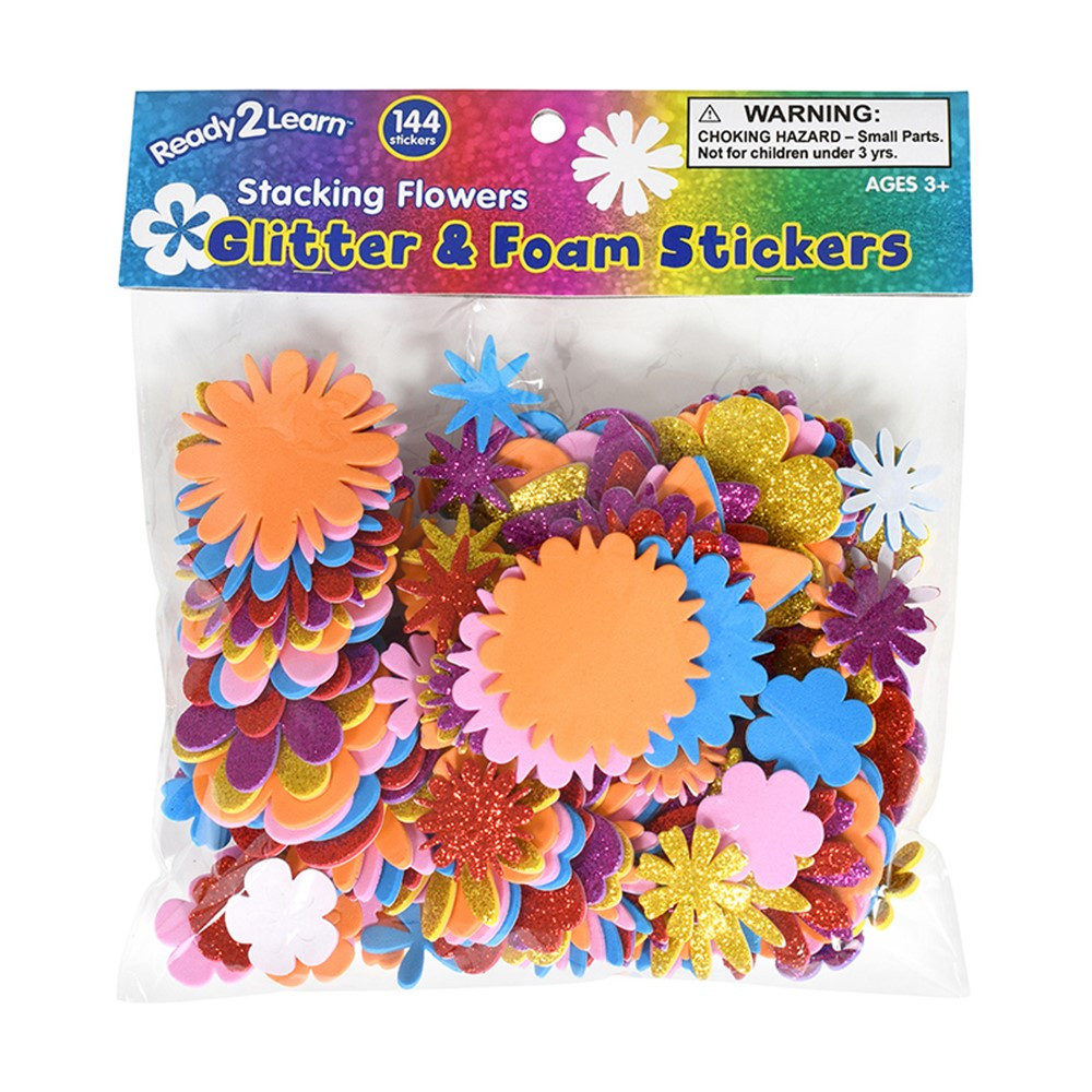 Glitter Foam Stickers - Stars - Multicolor CE