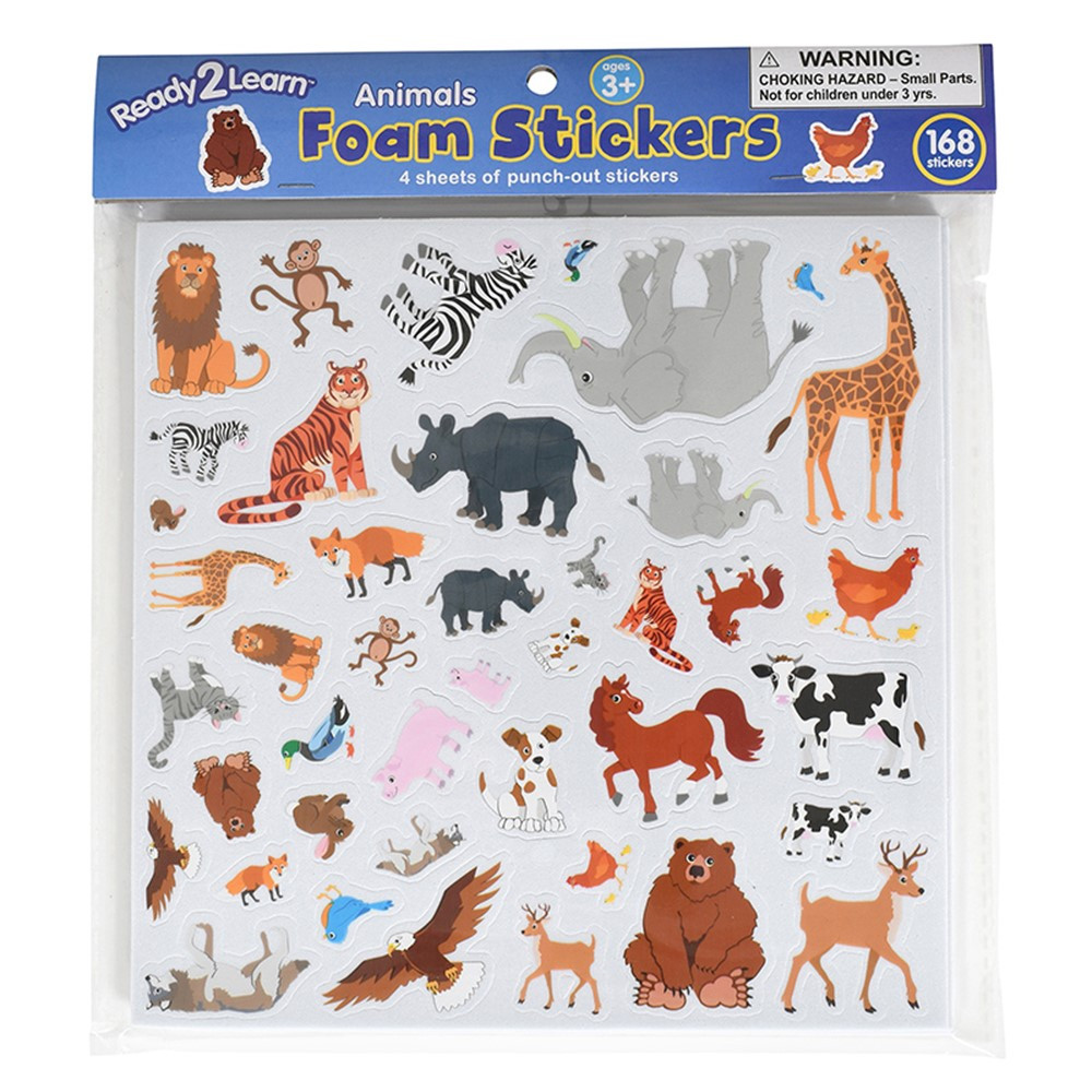 Foam Stickers - Animals - Pack of 168 - CE-10094 | Learning Advantage | Stickers