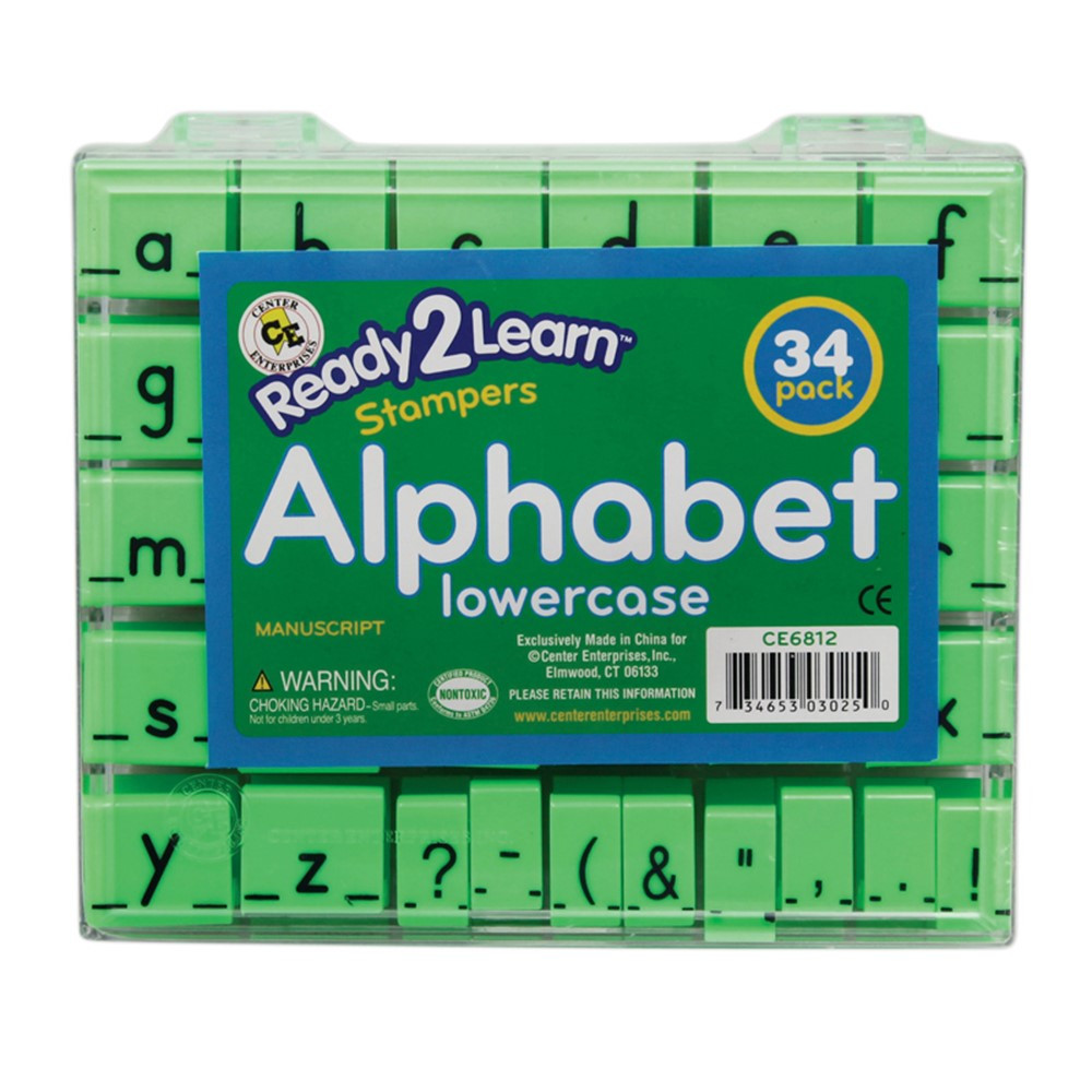 CE-6812 - Manuscript Alphabet Stamp Set 1 Lowercase in Stamps & Stamp Pads