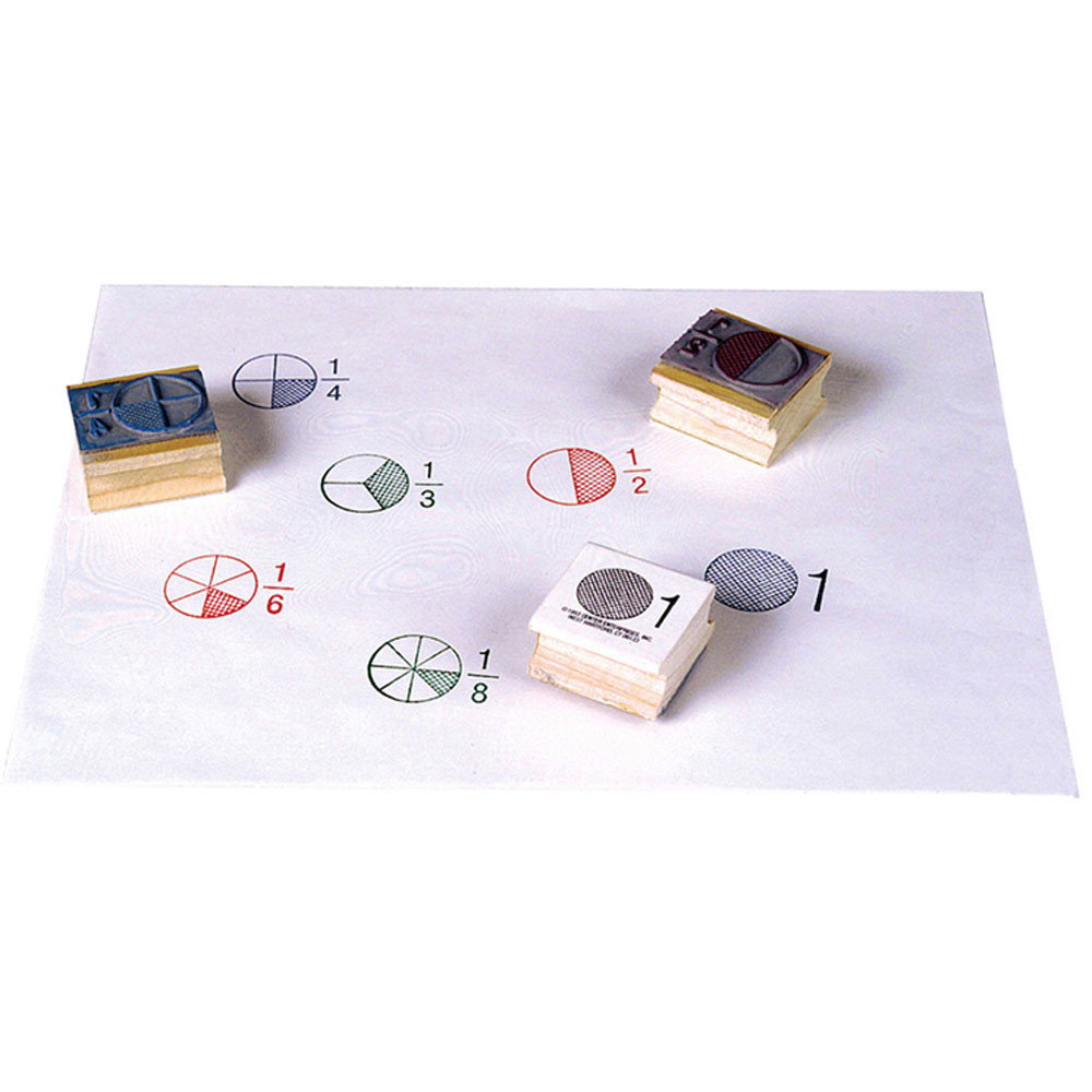 CE-785 - Stamp Set Fraction Circle 6/Pk in Stamps & Stamp Pads