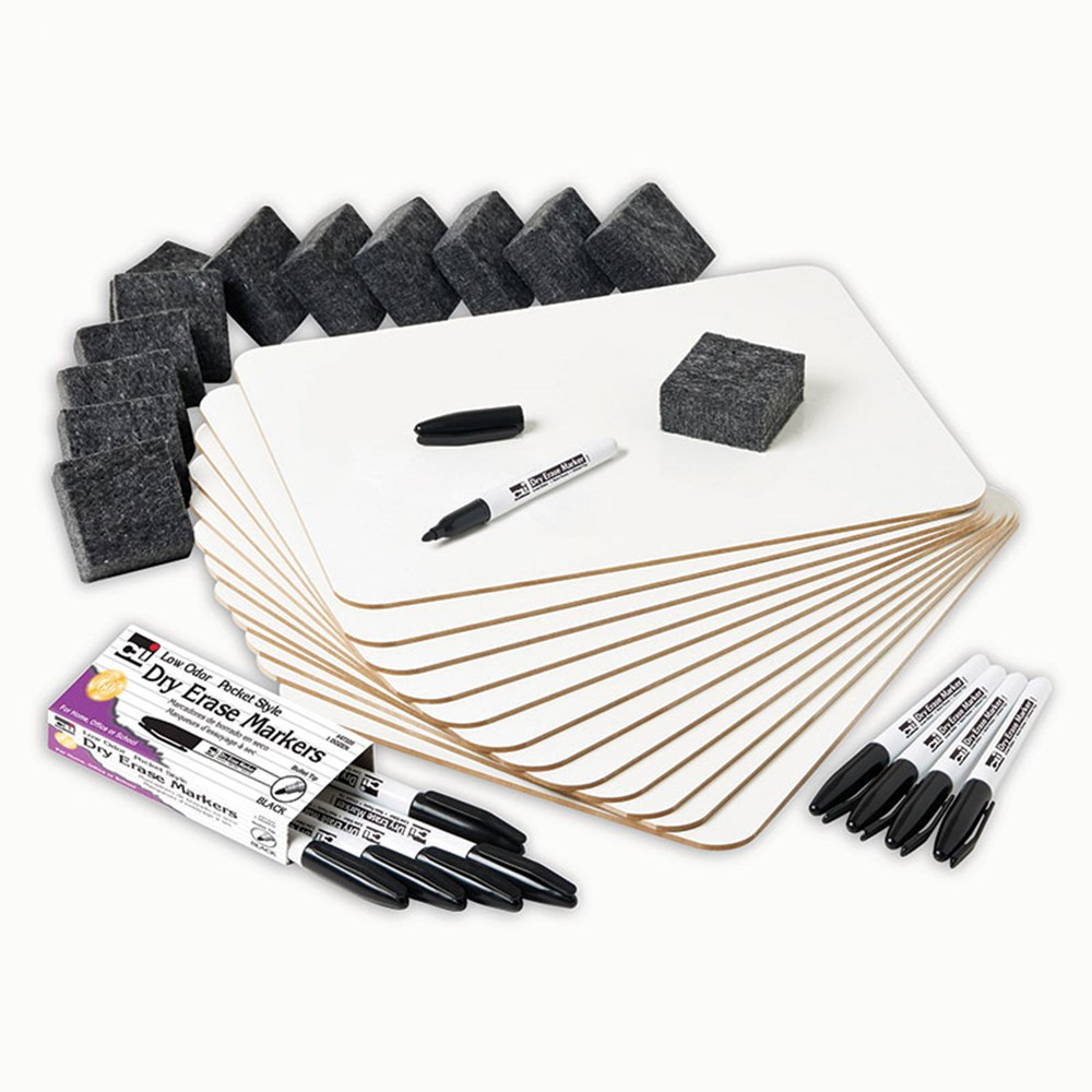 CHL35036 - Dry Erase Lapboard Class Pack 12Pk in Dry Erase Boards