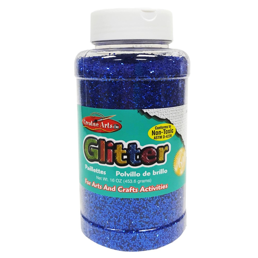 CHL41115 - Glitter 16 Oz Bottle  Blue in Glitter