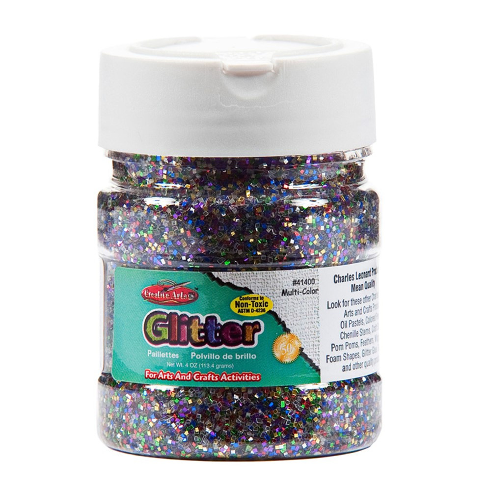 CHL41400 - Creative Arts Glitter 4Oz Multi Clr in Glitter