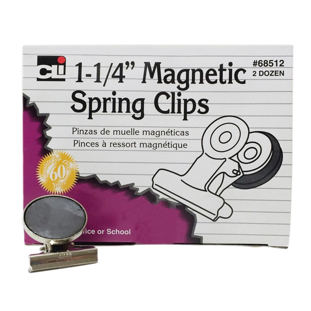 CHL68512 - Magnetic Spring Clips 1 1/4 Box-24 1 Each in Clips