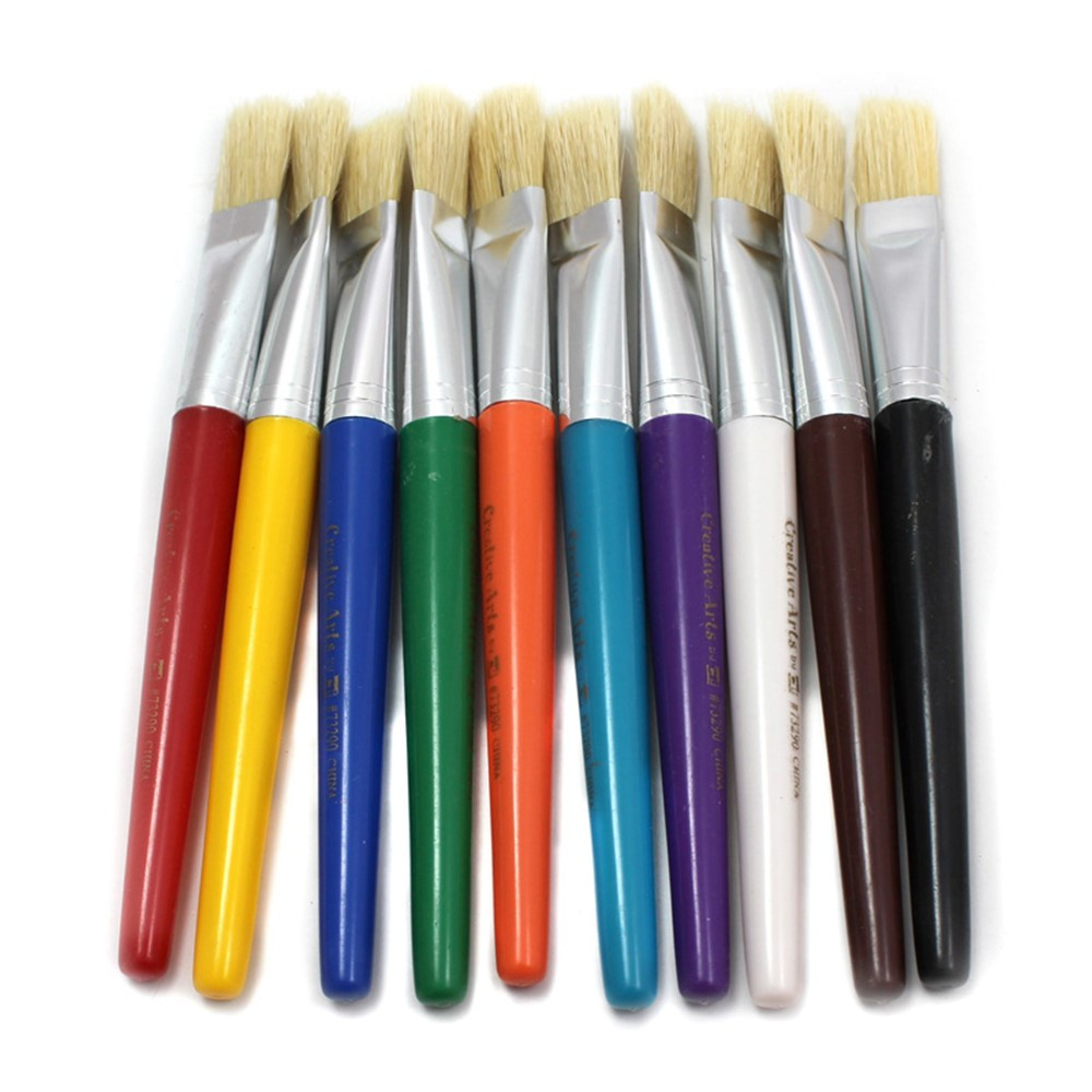 CHL73290 - Brushes Stubby Flat 10 Set in Paint Brushes