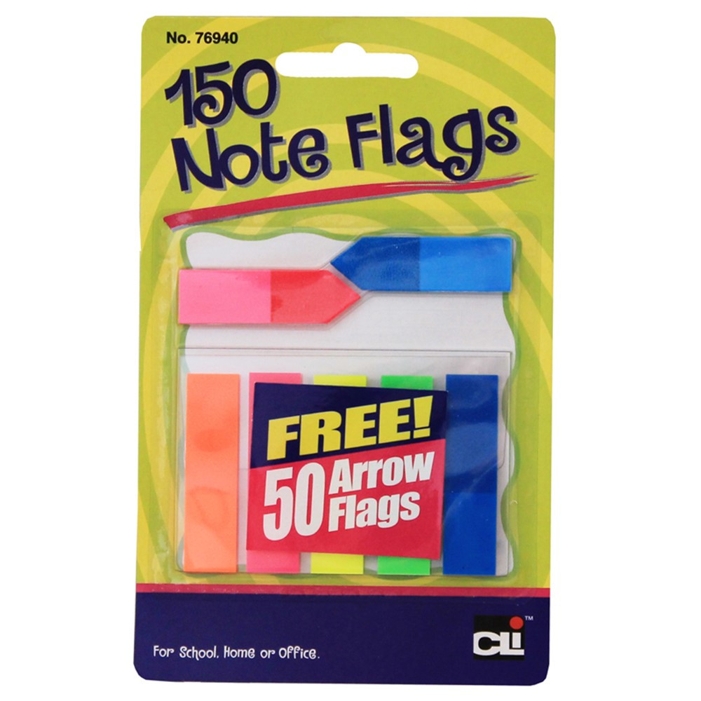CHL76940ST - Note Flags Pack Of 30 In 5 Colors in Post It & Self-stick Notes