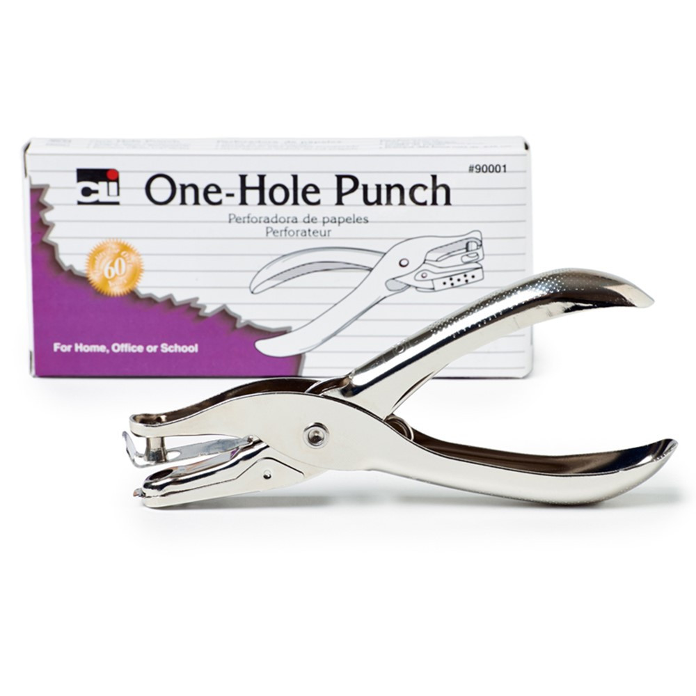 CHL90001 - Paper Punches 1 Hole W/Metal Catch in Hole Punch