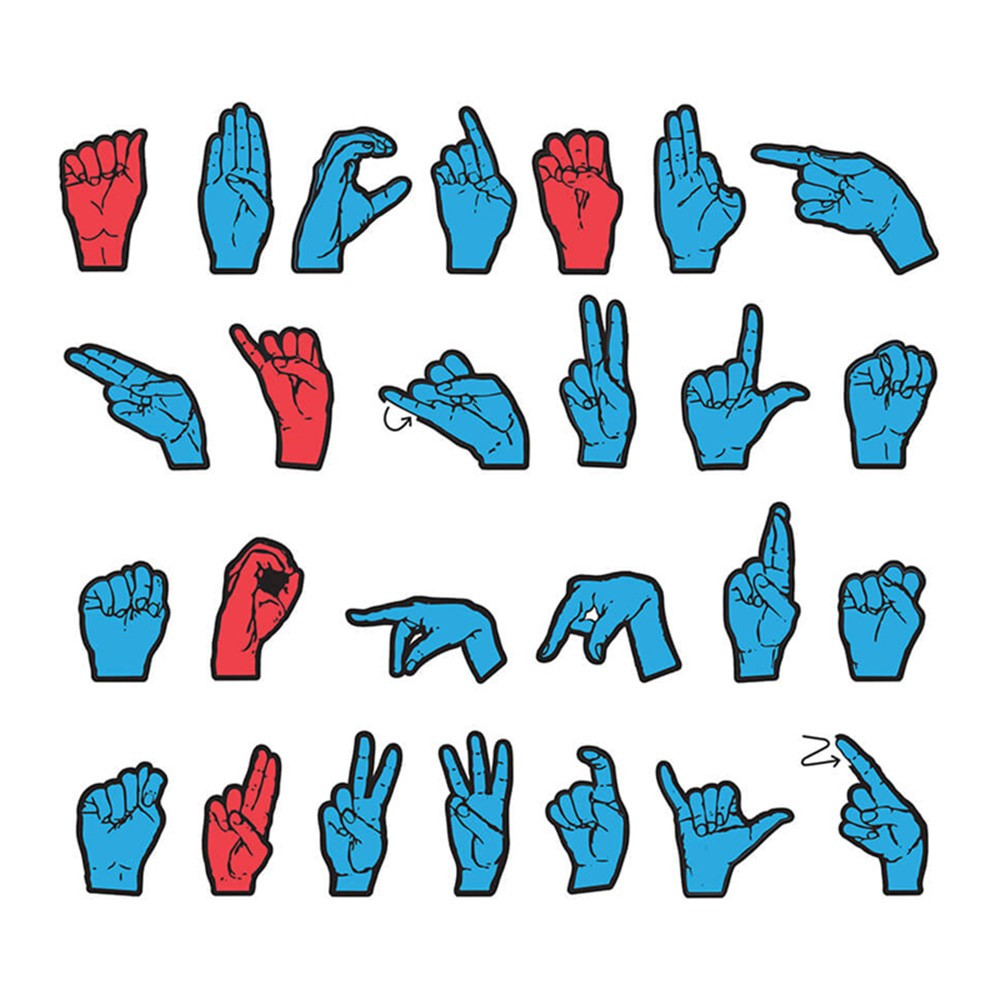 CK-4448 - Wonderfoam Magnetic Sign Language Letters in Foam