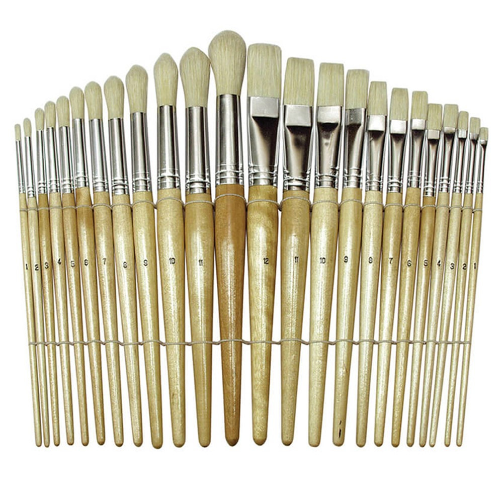 CK-5172 - Wood Brushes Set Of 24 in Paint Brushes