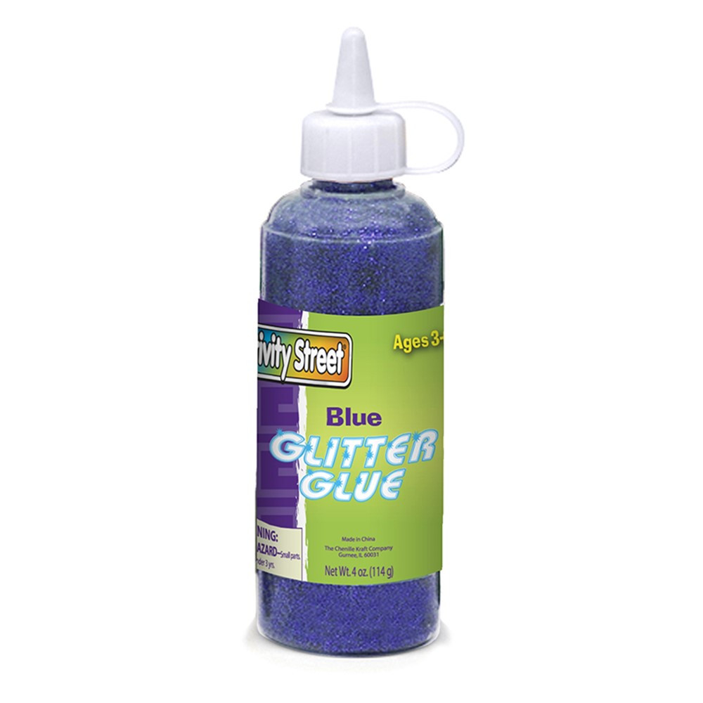CK-8533 - Glitter Glue Blue 4 Oz in Glitter