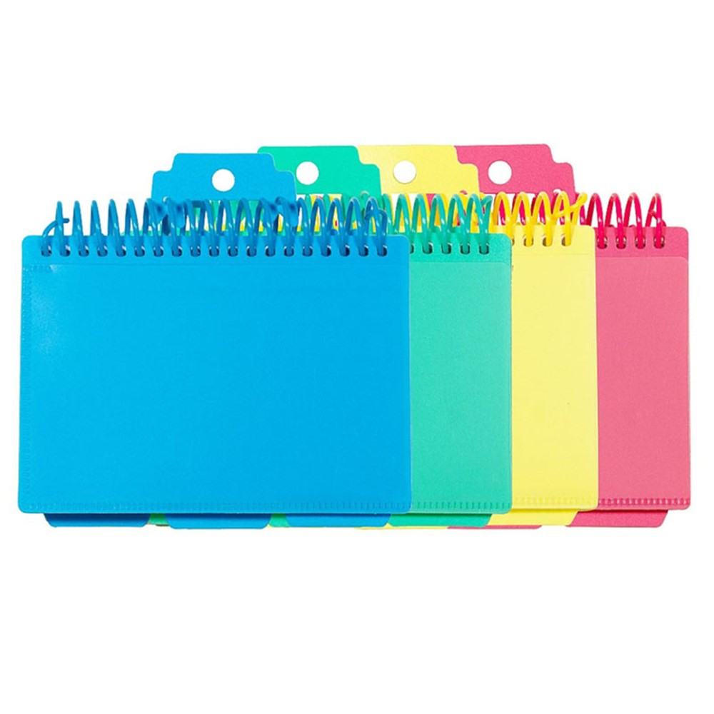 Spiral Bound Index Card Notebook with Index Tabs, Assorted Tropic Tones Colors, 1 Each - CLI48750 | C-Line Products Inc | Index Cards