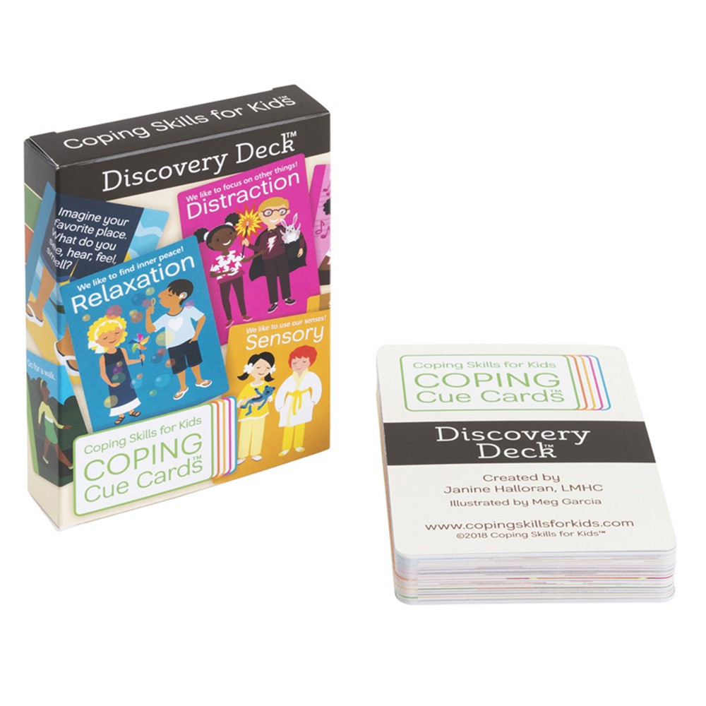 Coping Cue Cards Discovery Deck - CSKCCDIS | Coping Skills For Kids | Self Awareness
