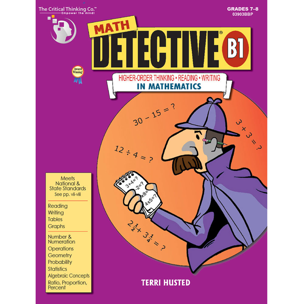 CTB3903 - Math Detective Book B1 Gr 7-12 in Books
