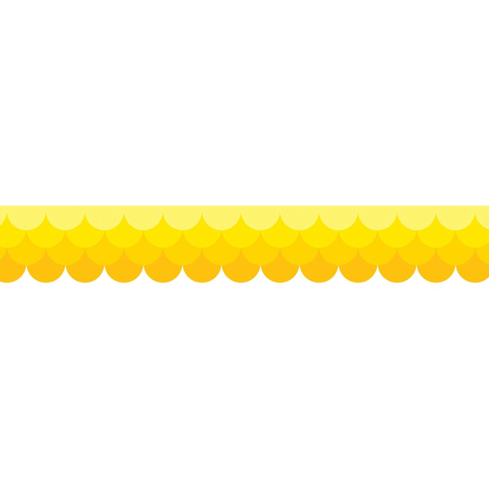 CTP0180 - Ombre Yellow Scallops Borders Paint in Border/trimmer