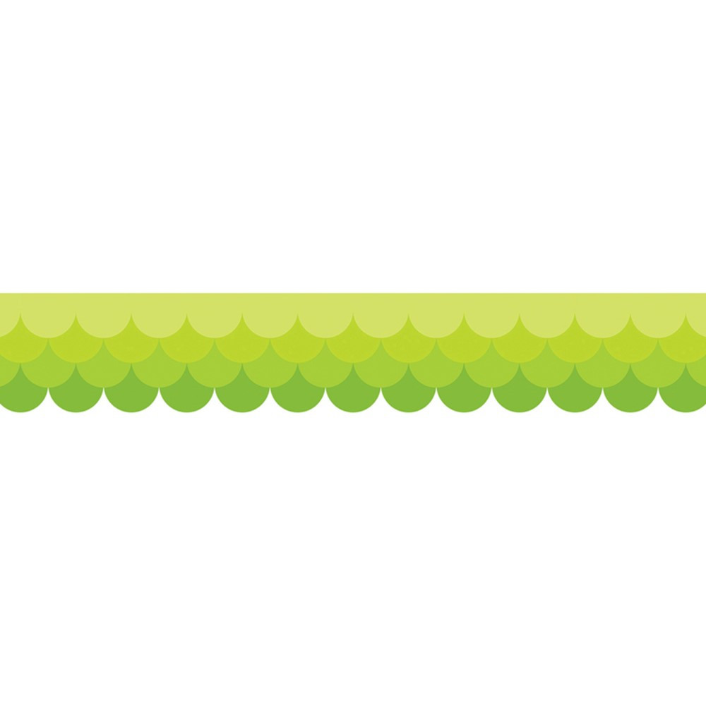 CTP0181 - Ombre Lime Green Scallops Borders Paint in Border/trimmer