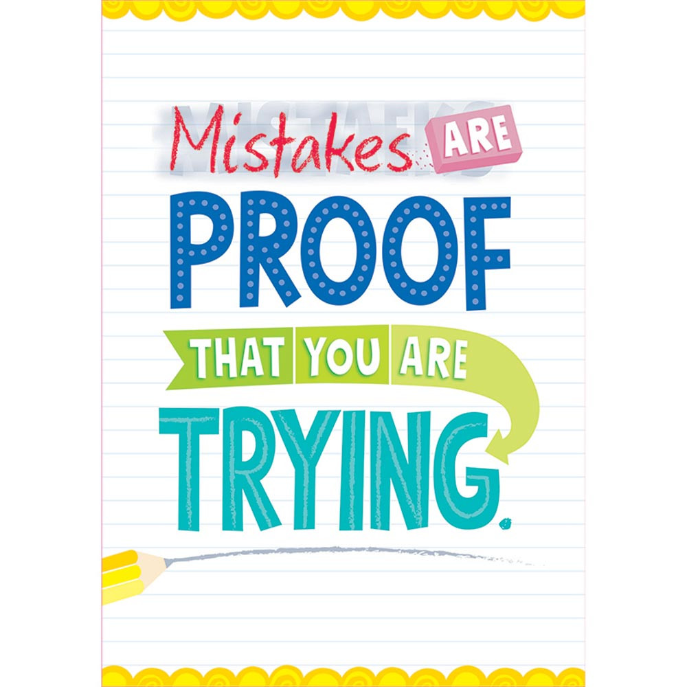 CTP0315 - Mistakes Are Proof Inspire U Poster in Motivational