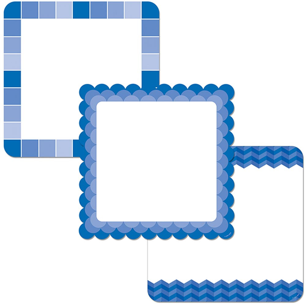 CTP0658 - Blue Chart Cards 10In Designer Cut Outs - Paint in Accents